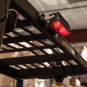 Stacker LED kék \/ piros figyelmeztető biztonsági lámpa